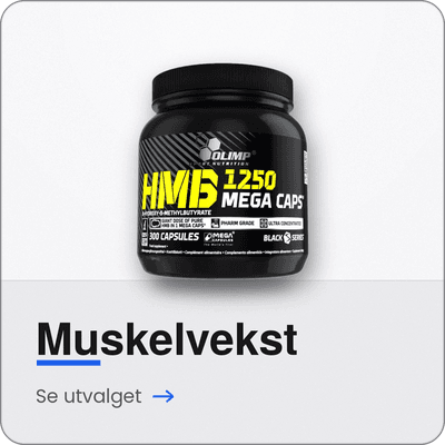 Kosttilskudd for muskelvekst – gainere og anabole tilskudd for styrketrening