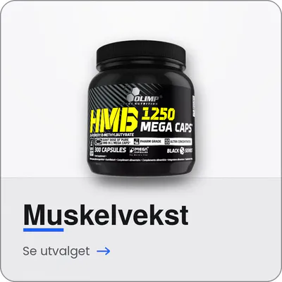 Kosttilskudd for muskelvekst – gainere og anabole tilskudd for styrketrening